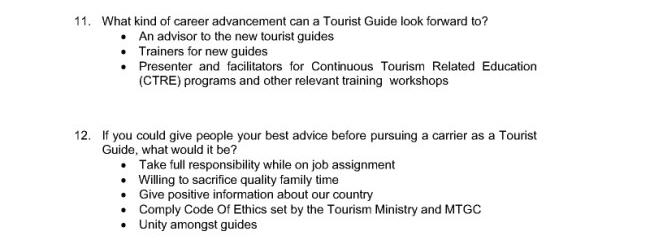 Career Guidance As A Tourist Guide